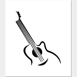 Guitar logo T-shirt Posters and Art